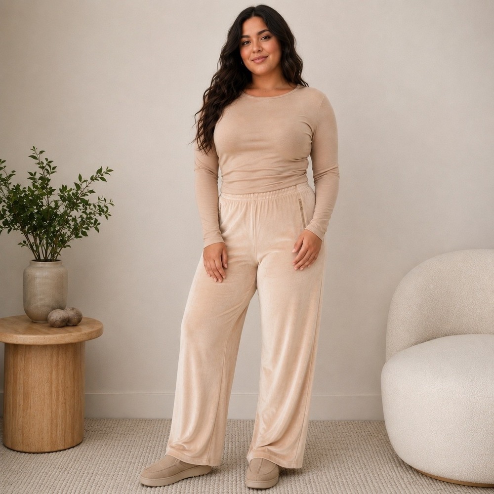 SKIMS‎ Velour Track Pant Honey 3X